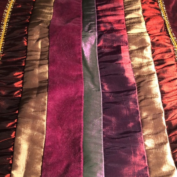 Set of four Fall fancy velour multicolored table sitting fancy table placemats - Picture 13 of 13
